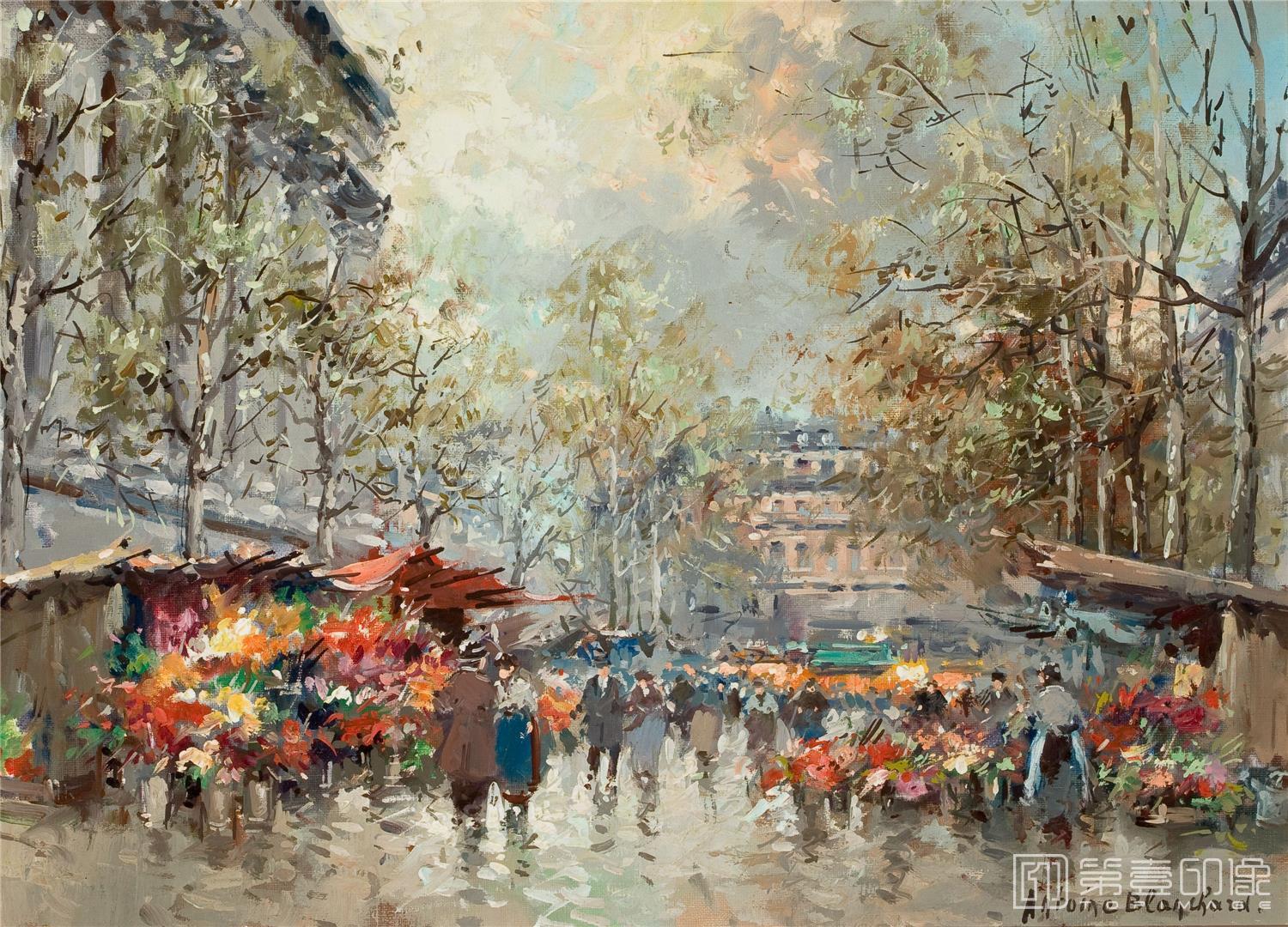 油画-安托万·布兰乍得 Antoine Blanchard作品-047